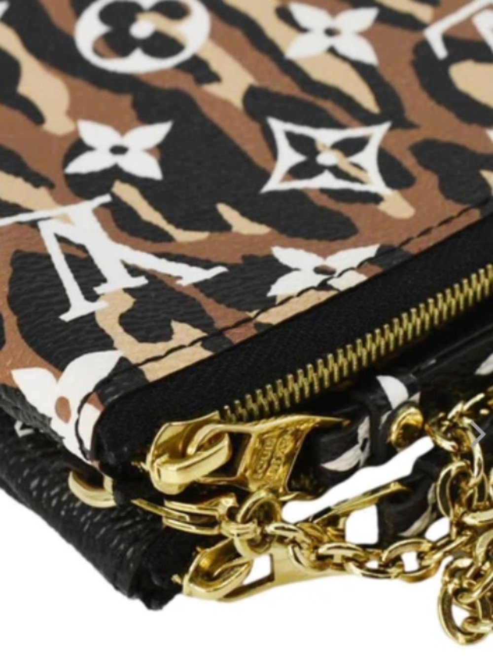 LOUIS VUITTON
Double Zip Jungle Pochette Giant Monogram Leather Crossbody Bag - Picture 14 of 15